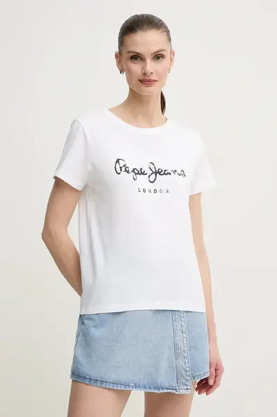 Pepe Jeans Bavlnené tričko Pepe Jeans VAL