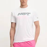 Plavecké tričko Nike biela farba, NESSF473