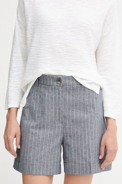 Šortky s prímesou ľanu United Colors of Benetton