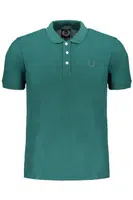 GIAN MARCO VENTURI GREEN MEN'S SHORT SLEEVED POLO SHIRT