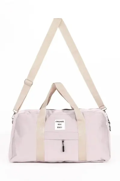 59458 Dewberry Unisex Front Pocket Long Strap Sports Bag-POWDER