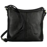 Dámská kožená crossbody kabelka černá - Hexagona Karmen