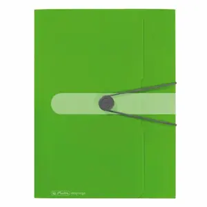 Herlitz - Desky s gumou A4 zelené, Easy