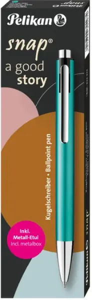 Pero kuličkové K10 zelené Snap Metalic