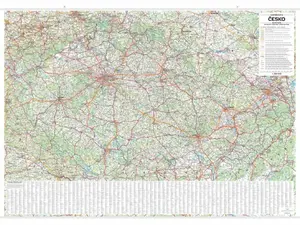 Česko – nástěnná automapa