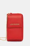 Peněženka Love Moschino dámská, červená barva, JC5701PP1NLD0500