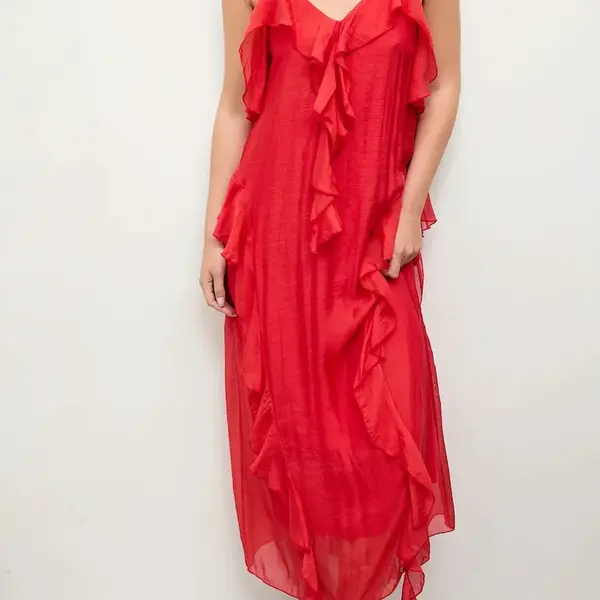 Šaty Answear.LAB červená barva, midi