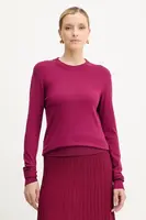 Svetr Silvian Heach LETALO dámský, vínová barva, GPA25038MA
