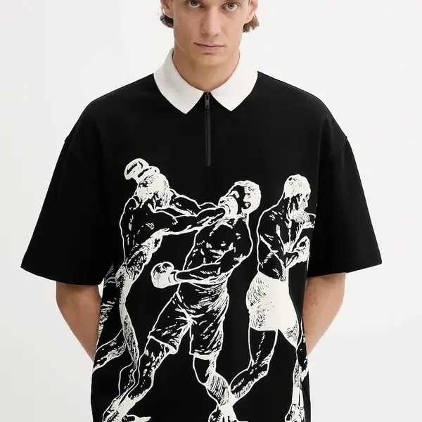 Bavlněné polo tričko HUGO Duboxie