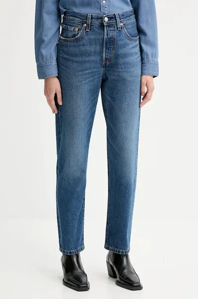 Džíny Levi's 501® CROP LIGHTWEIGHT dámské, high waist, A8746