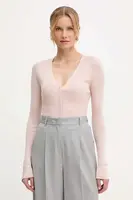 Vlněný kardigan BOSS Friva