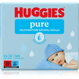 Huggies Pure čisticí ubrousky 3x56 ks
