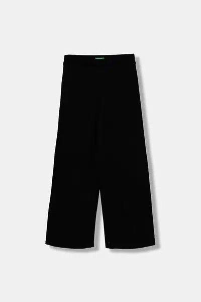 Dětské tepláky United Colors of Benetton černá barva, 46D6CE04C