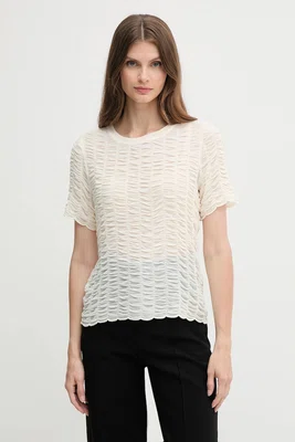 Tričko Dkny dámské, béžová barva, P52SAW83