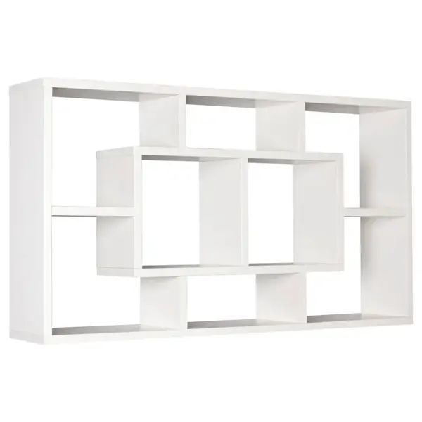 MID.YOU NÁSTĚNNÝ REGÁL, bílá, 85/47,5/16 cm