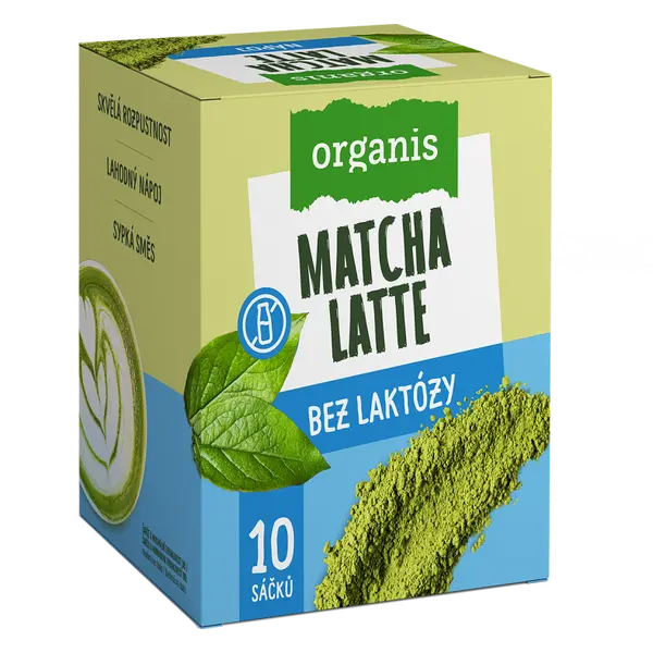 ORGANIS Matcha latte bez laktózy 10 x 27 g