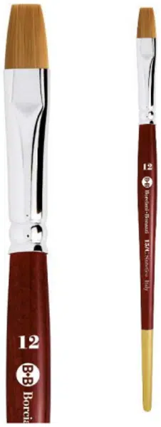 Plochý syntetický štětec serie 15/C – velikost 14