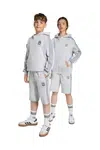 Dětské kraťasy adidas Originals šedá barva, s aplikací, nastavitelný pas, JW7733