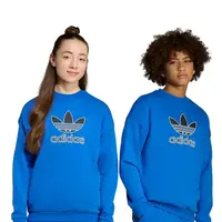 Dětská mikina adidas Originals modrá barva, s aplikací, JV8570