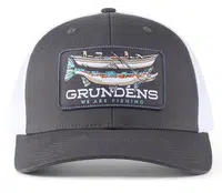 Grundéns kšiltovka drift boat trucker charcoal/white