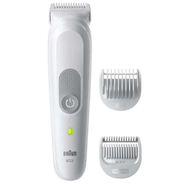 Zastřihovač chloupků na těle pro muže Braun Series 3 BG3530 - šedý + dárek zdarma