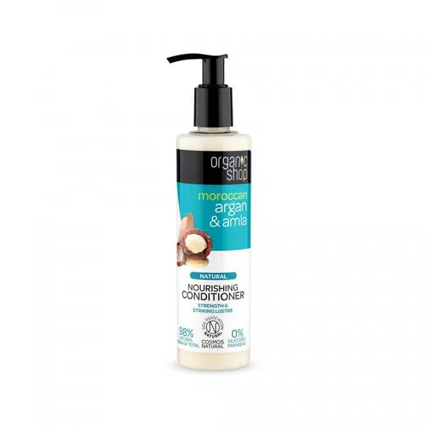 Organic Shop Vyživující kondicionér na vlasy Moroccan Argan & Amla (Nourishing Conditioner) 280 ml