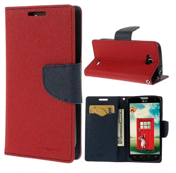 MERCURY Fancy Diary flipové pouzdro pro Samsung Galaxy J7 2017 red/navy