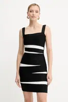Šaty Herve Leger Eve černá barva, mini, přiléhavé, HLT8524993