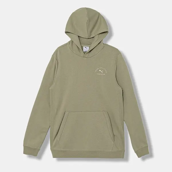 Dětská mikina Puma PUMA CLASS Graphic Hoodie TR B zelená barva, s kapucí, s potiskem, 688852