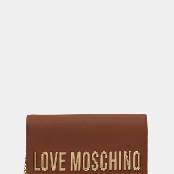 Kabelka Love Moschino hnědá barva, JC4103PP1NKD0312