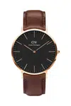 Hodinky Daniel Wellington hnědá barva, DW00100125