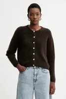 Kardigan s příměsí vlny American Vintage GILET ML COL ROND