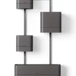 Sada nástěnných květináčů Umbra Cubiko 35,6 x 72,6 cm
