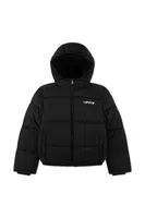 Dětská bunda Levi's HVWT PUFFER WITH LOGO ELAS černá barva, 9EN633