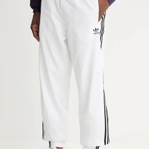 Tepláky adidas Originals Firebird pánské, bílá barva, s aplikací, JY1334