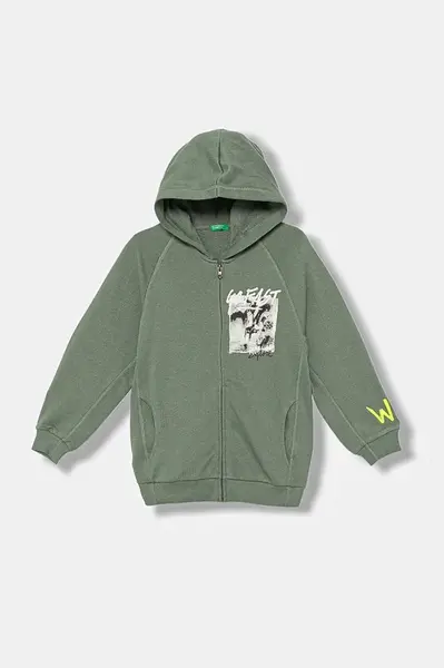 Dětská bavlněná mikina United Colors of Benetton