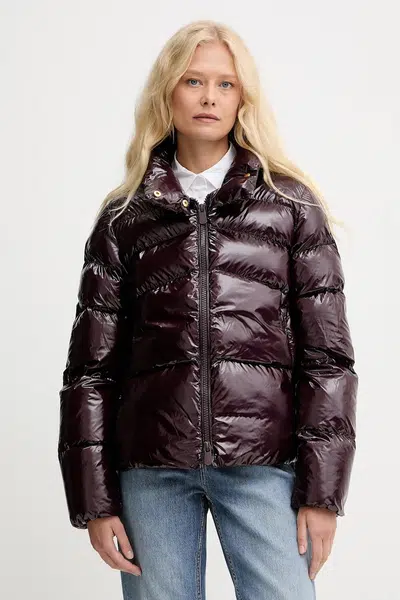 Bunda Pinko vínová barva, zimní, 101598 A2P7