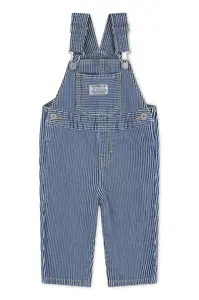 Dětské džínové lacláče Levi's RAILROAD STRIPE OVERALL