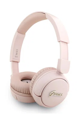 Bezdrátová sluchátka Guess růžová barva
