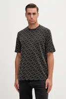 Bavlněné tričko Armani Exchange pánské, černá barva, XM001897 AF10356