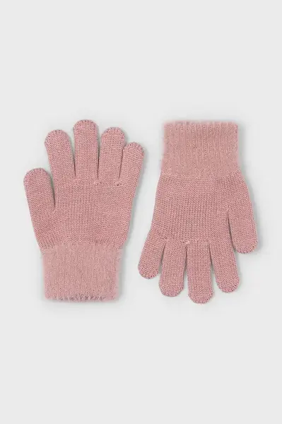 Dětské rukavice Mayoral růžová barva, 10063