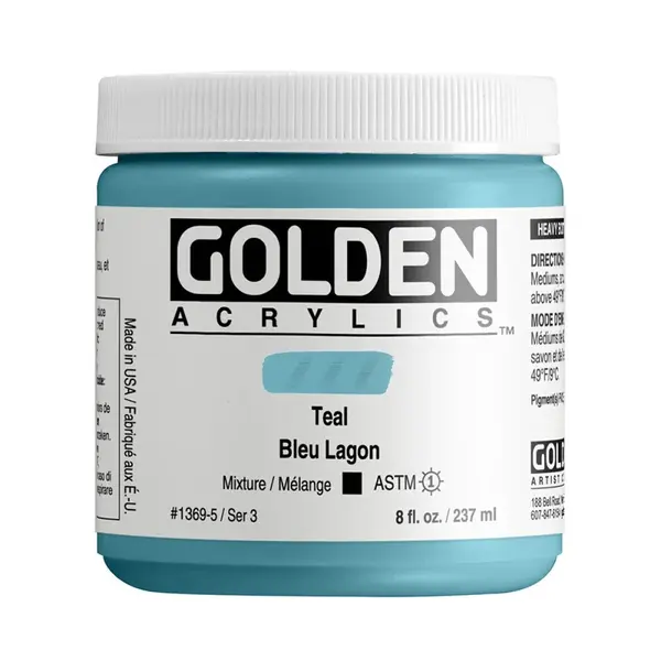 Akrylová barva Golden Heavy Body 237 ml - Teal 1369