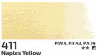 Akrylová barva Rosa 200ml – 411 naples yellow