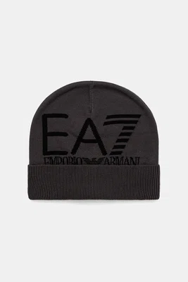 Čepice EA7 Emporio Armani šedá barva, AF11994.7X000006