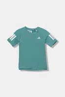 Dětské tričko adidas Performance tyrkysová barva, JY2861