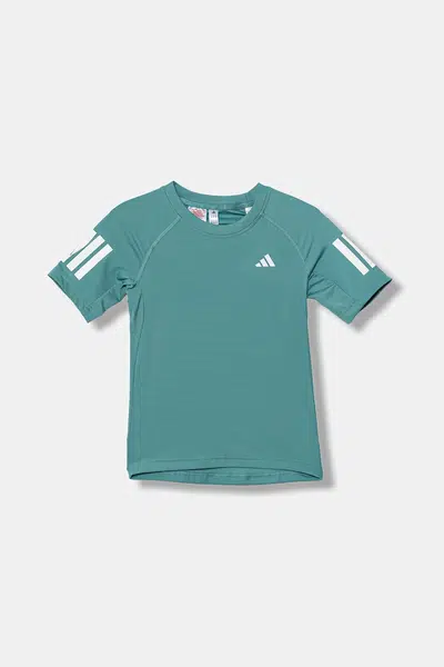 Dětské tričko adidas Performance tyrkysová barva, JY2861