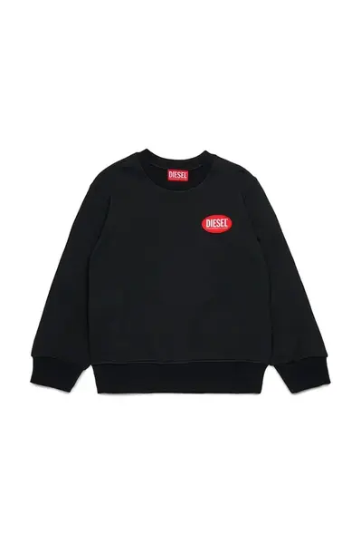 Diesel  Dětská bavlněná mikina  SPATCH OVER SWEAT-SHIRT