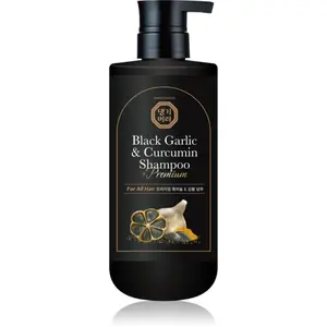 DAENG GI MEO RI Black Garlic & Curcumin Shampoo hloubkově regenerační šampon pro růst vlasů a posílení od kořínků 500 ml