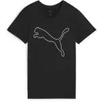 Puma W TAD ESSENTIAL HEATHER LOGO TEE Dámské tričko, černá, velikost