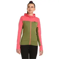 KILPI WOLIE Dámský vlněný svetr s kapucí, khaki, velikost